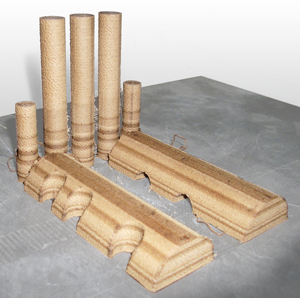 Wood is one material that has only recently become available for use in 3D printing. Courtesy of Kaipa.