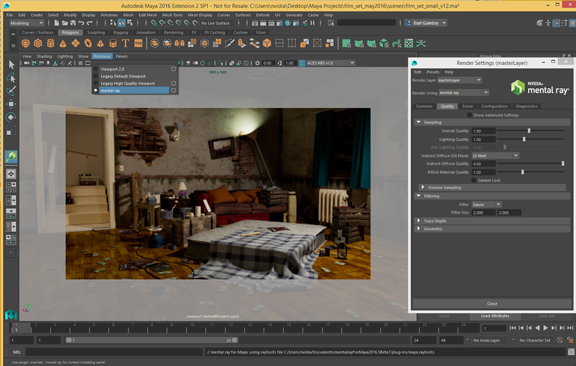 NVIDIA plans to release a Mental Ray rendering plug-in for Autodesk Maya (image courtesy of NVIDIA).