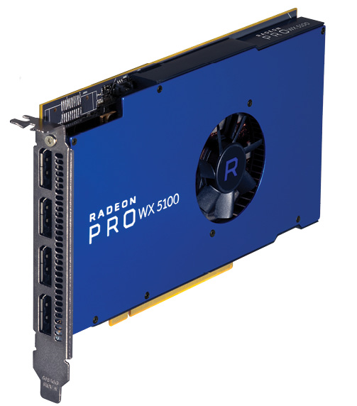 Fig. 2: The mid-range AMD Radeon Pro WX 5100.