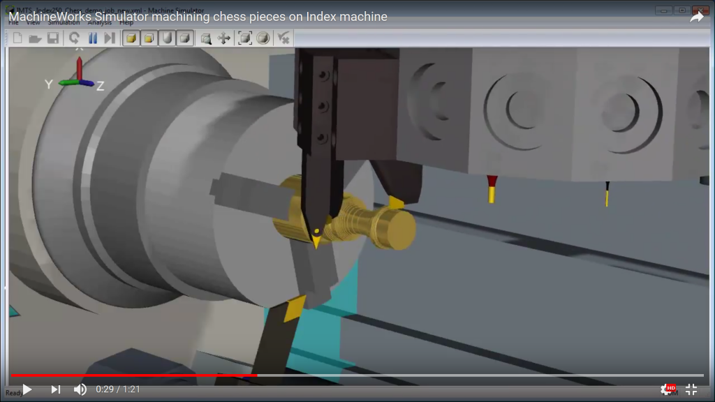 MachineWorks CNC (computer numerical control) simulation and verification software version 8.0 has been released. Among its capabilities is support for complex simulations, verification and clash detection on CNC machines as well as additive manufacturing systems. Screen capture courtesy of MachineWorks Ltd.