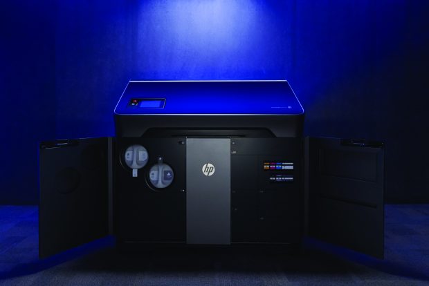HP's new Jet Fusion 300 / 500 series of compact 3D printers can make engineering-grade functional prototype parts in full color and black or white. Image courtesy of HP Inc.